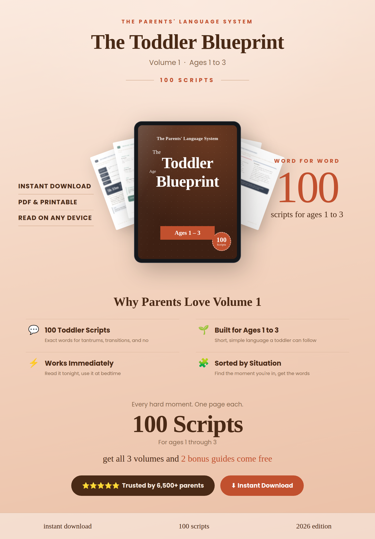 Vol. 1  The Toddler Blueprint (Ages 1–3)