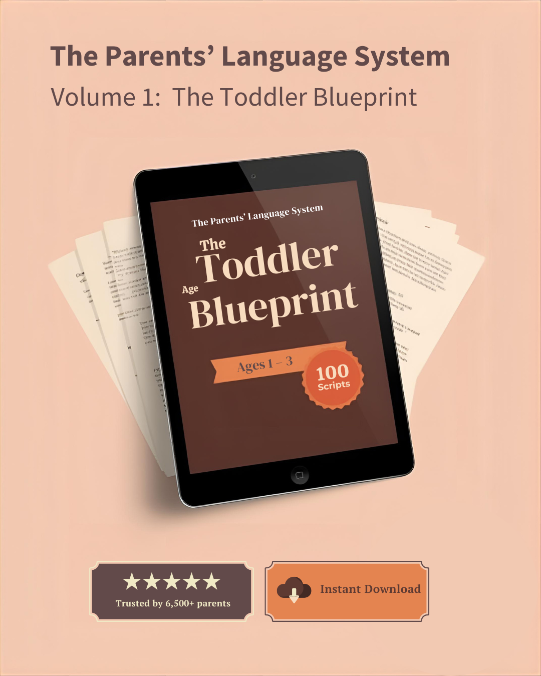 Vol. 1 — The Toddler Blueprint (Ages 1–3)
